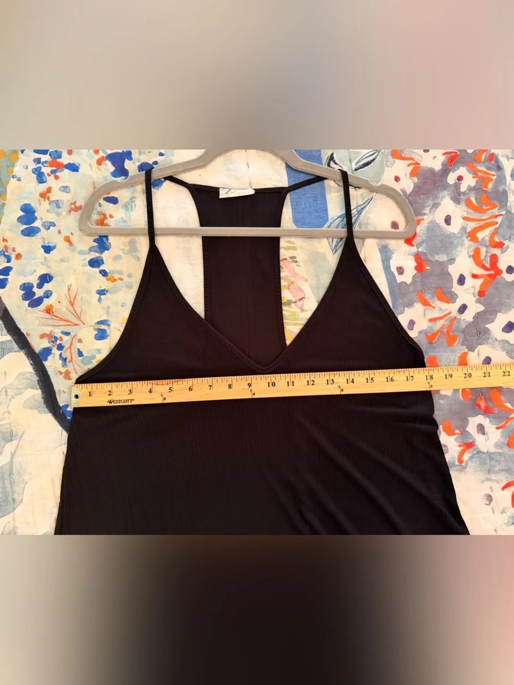 FREE PEOPLE S Intimately Free People Black Ribbed Open Back Tank Top